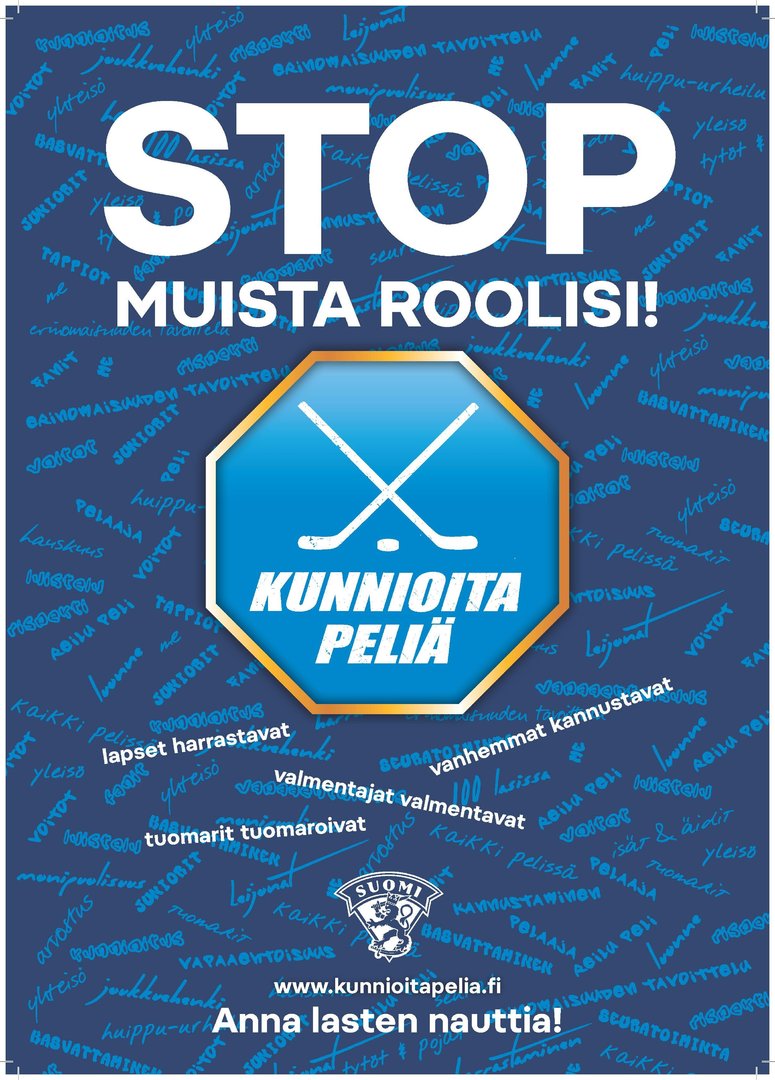 Kunnioita Peliä -juliste A3